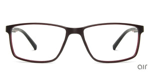 Red Rectangle Full Rim Unisex Eyeglasses by Lenskart Air Online-139954