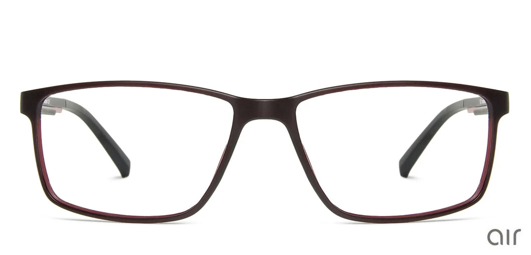 Red Rectangle Full Rim Unisex Eyeglasses by Lenskart Air Online-139954