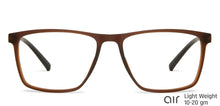 Load image into Gallery viewer, Brown Rectangle Full Rim Unisex Eyeglasses by Lenskart Air Computer Glasses-144285