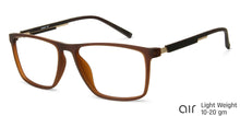 Load image into Gallery viewer, Brown Rectangle Full Rim Unisex Eyeglasses by Lenskart Air Computer Glasses-144285
