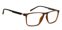 Load image into Gallery viewer, Brown Rectangle Full Rim Unisex Eyeglasses by Lenskart Air Computer Glasses-144285