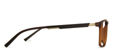 Load image into Gallery viewer, Brown Rectangle Full Rim Unisex Eyeglasses by Lenskart Air Computer Glasses-144285