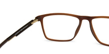 Load image into Gallery viewer, Brown Rectangle Full Rim Unisex Eyeglasses by Lenskart Air Computer Glasses-144285