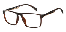Load image into Gallery viewer, Brown Rectangle Full Rim Narrow Unisex Eyeglasses by Lenskart Air Online-139962