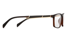 Load image into Gallery viewer, Brown Rectangle Full Rim Narrow Unisex Eyeglasses by Lenskart Air Online-139962