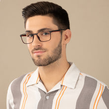 Load image into Gallery viewer, Red Rectangle Full Rim Unisex Eyeglasses by Lenskart Air Online-139967