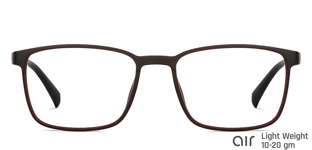 Red Rectangle Full Rim Unisex Eyeglasses by Lenskart Air Online-139967