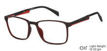Load image into Gallery viewer, Red Rectangle Full Rim Unisex Eyeglasses by Lenskart Air Online-139967