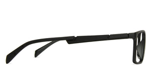 Black Rectangle Full Rim Unisex Eyeglasses by Lenskart Air Online-139968