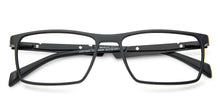 Load image into Gallery viewer, Black Rectangle Full Rim Unisex Eyeglasses by Lenskart Air Online-139968