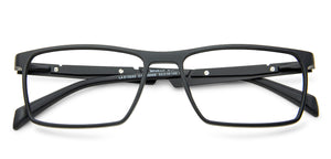 Black Rectangle Full Rim Unisex Eyeglasses by Lenskart Air Online-139968