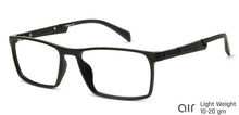 Load image into Gallery viewer, Black Rectangle Full Rim Unisex Eyeglasses by Lenskart Air Online-139968