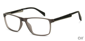 Grey Rectangle Full Rim Unisex Eyeglasses by Lenskart Air Online-139976