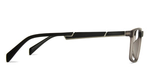 Grey Rectangle Full Rim Unisex Eyeglasses by Lenskart Air Online-139976