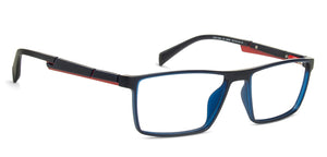 Blue Rectangle Full Rim Unisex Eyeglasses by Lenskart Air Online-139991