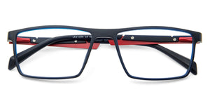 Blue Rectangle Full Rim Unisex Eyeglasses by Lenskart Air Online-139991