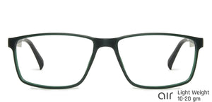 Green Rectangle Full Rim Unisex Eyeglasses by Lenskart Air Online-139997
