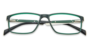 Green Rectangle Full Rim Unisex Eyeglasses by Lenskart Air Online-139997