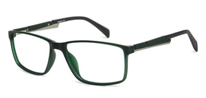 Green Rectangle Full Rim Unisex Eyeglasses by Lenskart Air Online-139997