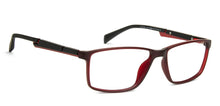Load image into Gallery viewer, Red Rectangle Full Rim Narrow Unisex Eyeglasses by Lenskart Air Online-139998
