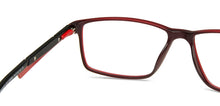 Load image into Gallery viewer, Red Rectangle Full Rim Narrow Unisex Eyeglasses by Lenskart Air Online-139998