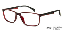 Load image into Gallery viewer, Red Rectangle Full Rim Narrow Unisex Eyeglasses by Lenskart Air Online-139998