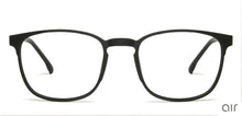 Load image into Gallery viewer, Black Wayfarer Full Rim Unisex Eyeglasses by Lenskart Air Online-140007