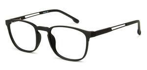 Black Wayfarer Full Rim Unisex Eyeglasses by Lenskart Air Online-140007