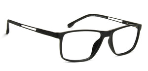 Black Rectangle Full Rim Unisex Eyeglasses by Lenskart Air Online-140020