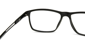 Black Rectangle Full Rim Unisex Eyeglasses by Lenskart Air Online-140020