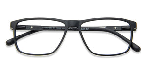 Black Rectangle Full Rim Unisex Eyeglasses by Lenskart Air Online-140020