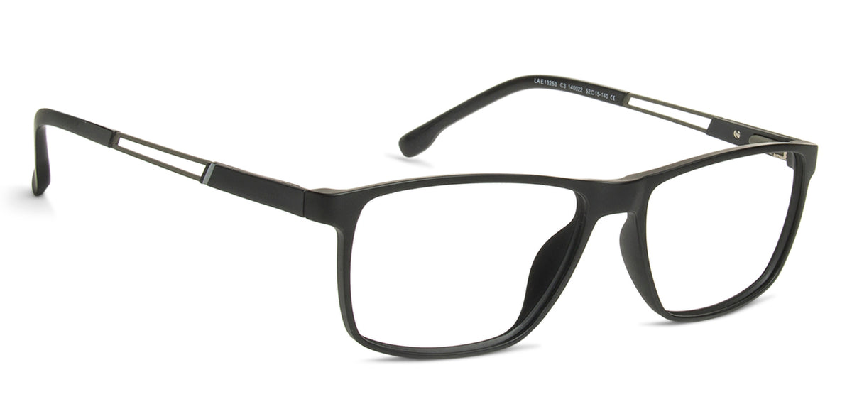 Black Rectangle Full Rim Unisex Eyeglasses by Lenskart Air Computer ...