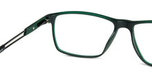 Load image into Gallery viewer, Green Rectangle Full Rim Unisex Eyeglasses by Lenskart Air Computer Glasses-144198