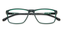 Load image into Gallery viewer, Green Rectangle Full Rim Unisex Eyeglasses by Lenskart Air Computer Glasses-144198