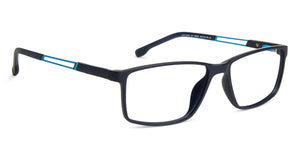 Blue Rectangle Full Rim Unisex Eyeglasses by Lenskart Air Online-140041