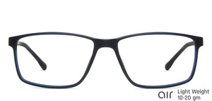 Blue Rectangle Full Rim Unisex Eyeglasses by Lenskart Air Online-140043