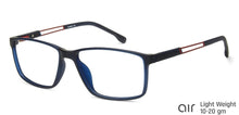 Load image into Gallery viewer, Blue Rectangle Full Rim Unisex Eyeglasses by Lenskart Air Online-140043
