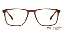 Load image into Gallery viewer, Brown Rectangle Full Rim Unisex Eyeglasses by Lenskart Air Online-140049