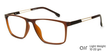 Load image into Gallery viewer, Brown Rectangle Full Rim Unisex Eyeglasses by Lenskart Air Online-140049