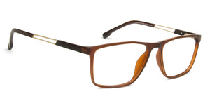 Brown Rectangle Full Rim Unisex Eyeglasses by Lenskart Air Online-140049