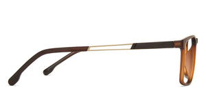 Brown Rectangle Full Rim Unisex Eyeglasses by Lenskart Air Online-140049