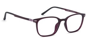 Purple Rectangle Full Rim Unisex Eyeglasses by Lenskart Air Online-140132