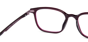 Purple Rectangle Full Rim Unisex Eyeglasses by Lenskart Air Online-140132