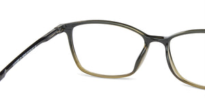 Green Rectangle Full Rim Unisex Eyeglasses by Lenskart Air LA-140147