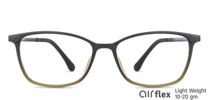 Green Rectangle Full Rim Unisex Eyeglasses by Lenskart Air LA-140147
