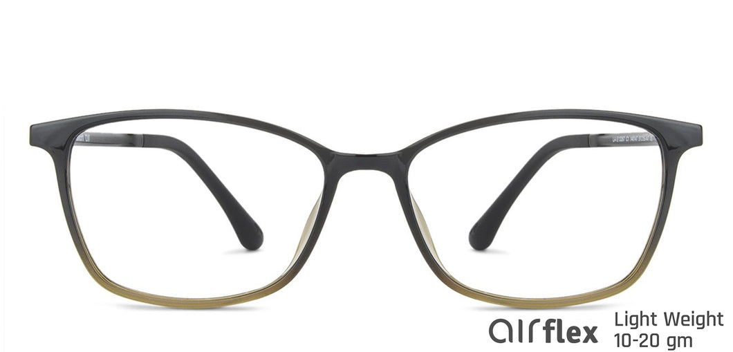 Green Rectangle Full Rim Unisex Eyeglasses by Lenskart Air LA-140147