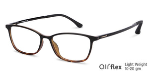 Black Rectangle Full Rim Unisex Eyeglasses by Lenskart Air LA-140149