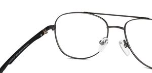 Gunmetal Aviator Full Rim Unisex Eyeglasses by Lenskart Air-148376