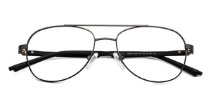 Gunmetal Aviator Full Rim Unisex Eyeglasses by Lenskart Air-148376