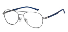 Load image into Gallery viewer, Silver Aviator Full Rim Unisex Eyeglasses by Lenskart Air Online-149559